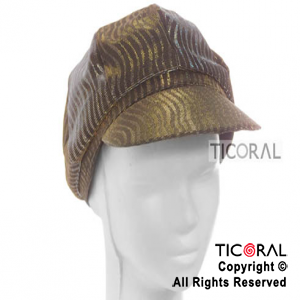 SOMBRERO VISERA ONDAS ORO-PLATA HS4429 x 1